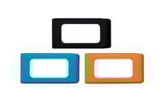 Kingston Xs - Ssd-Fodral - Svart, Ljusblå, Orange (Paket Om 3) - För P/N: E Sxs1000/2000G, Sxs1000/1000G, Sxs1000/2000G, Sxs1000r/1000G, Sxs1000r/2000G, Xs2000