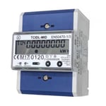 KWH meter 3-fase LCD 5(80)A 4M MID S0 grensesnitt RS485, TCIDL-MID