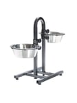 Trixie Dog bar height adjustable stainless steel/metal 2 × 2.8 l/ø 24 cm