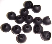 Xcessor Replacement Silicone Earbuds 7 Pairs (Set of 14 Pieces). Large, Black