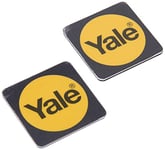 Yale P-YD-01-CON-RFIDPB Smart Door Lock Phone Tag, Black, Pack of 2