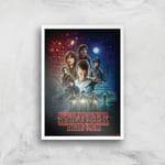 Stranger Things Season One Poster Giclee Art Print - A2 - White Frame