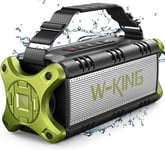 W-KING Bluetooth Speakers, 50W Portable Speaker wireless Green 