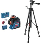 Bosch Professional Laser Level GLL 3-80 + Bosch Professional Tripod for Lasers and Levels BT 150