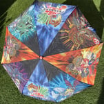 Bakugan Battle Brawlers Umbrella Blue  Windproof Frame 35" Wide