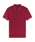 Fred Perry Mens Twin Tipped M3600 M82 Red Polo Shirt - Size Small