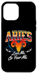 Coque pour iPhone 14 Pro Max Motif Bootleg rétro Aries Love Or FearMe