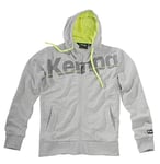 Kempa Black&Sky Sweat-Shirt à Capuche Femme, Gris Chiné, FR : XL (Taille Fabricant : XL)