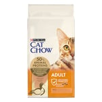 PURINA CAT CHOW | Adulte | Croquettes pour Chat | NaturiumTM | Canard | 10 kg | Sac