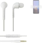 Headphones for Asus ROG Phone 6D Ultimate headset in ear plug white