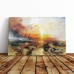 Big Box Art Canvas Print Wall Art Joseph Mallord William Turner-Typhoon Coming | Mounted & Stretched Box Frame Picture | Home Decor for Kitchen, Living Room, Bedroom, Hallway, Multi-Colour, 30x20 Inch