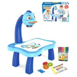 MÅLAKIT 3 Lärbord för barn med intelligent projektor, målarbräda, leksak, sak