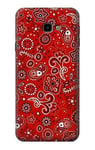 Red Classic Bandana Case Cover For Samsung Galaxy J4+ (2018), J4 Plus (2018)