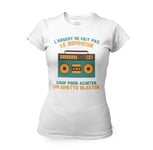 T-Shirt Femme Col Rond Radio-Cassettes - L'argent Ne Fait Pas Le Bonheur