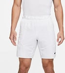 NIKE Men's Nikecourt Dri-fit Advantage Shorts, White/Black, S