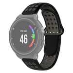 PEISHI Smart wear For Garmin Forerunner 220/230 / 235/630 / 620 / 735xt Silicone Strap(Black red) (Color : Black gray)