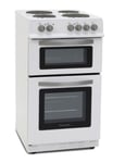 Montpellier MTE51W 50cm Twin Cavity Electric Cooker White