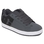 DC Shoes Men's Court Graffik Leather Low Top Sneaker shoes Dk Gray/Black/Whit