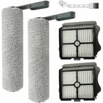 Lablanc - Tineco Floor One S5 / Floor One S5 Pro 2 ensemble d'accessoires de filtre de brosse de remplacement pour aspirateur eau/poussière (5 pièces)