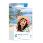 HP Zink Lot de 50 Feuilles de Papier Photo à Dos adhésif Compatible avec imprimante Photo HP Sprocket 8,9 x 10,8 cm