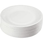 Duab Engångstallrik papper vit 15cm 900-pack -