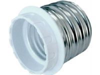 Adapter från sockel E40 till E27 Plast/stål Max. 60W glödlampa