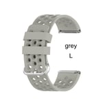 For Fitbit Versa 2 Silicone Watch Bands Wrist Strap Grey L