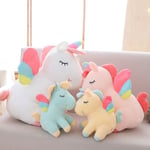 Kid 20cm Adorable Rainbow Unicorn Stuffed Plush Animal Cute Toy Pink