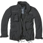 Brandit M65 Giant Mens Field Jacket Warm Police Coat Security Liner Parka Black