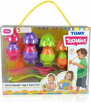 TOMY TOOMIES HIDE & SQUEAK EGG & SPOON SET - NEW