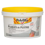 Polyfilla Enduit-Joint Plaques de Plâtre Cartonnées - Renforcé en Fibres - Sans retrait - Blanc 2,5 L