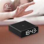 3-in-1 Wireless Charger Digital Alarm Clock With LED Display Desktop