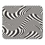 Mousepad Computer Notepad Office Graphic Abstract Wavy Striped Geometric Waves Digital Shapes Urban Abstraction Home School Game Player Computer Worker Inch