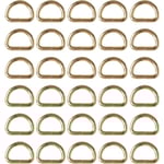 30 st D-Ring Spännen Osvetsade Guld Metall Spänne Ring Sybehör