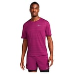 Nike Dri Fit Miler T-Shirt Sangria/Reflective Silv S