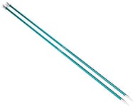 KNIT PRO KP47266 Zing: Knitting Pins: Single Ended: 30cm x 3.25mm, Metal, 3.25, Green