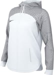 NIKE, Women'S Knit Soccer Track Jacket (Stock), Sweatshirt With Zip And Hood, White/Wolf Grey/White/Black, S, Donna
