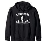 Canicross Trail Running for a Dog running Canicross Zip Hoodie