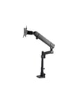 Desk Mount Monitor Arm with 2x USB 3.0 ports - Full Motion Single Monitor Pole Mount up to 34" VESA Display - C-Clamp/Grommet - desk mount