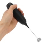 (Black) Electric Milk Frother Battery Operated Egg Beater Whisk Beater