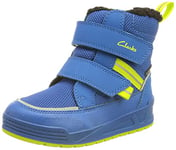 Clarks Boy's Jumper Jump Snow Boot, Blue, 8 UK Child