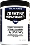 500G Creatine Monohydrate – Big Tub – 5G per Scoop - 100 Servings - Micronised C