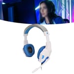 (Blue And White) 02 015 Computer Headset Luminescent PC Game Headsets 40mm