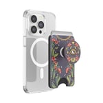 PopSockets: PopWallet+ for MagSafe - Adapter Ring for MagSafe Included - Card holder with an Integrated Swappable PopTop for Smartphones and Cases - Floral Bohemian