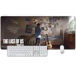 Mouse Mat the last of us part XXL Anime Mouse Pad, Speed Gaming Mouse Mat, Extra Large 900 x 400 x 3mm, Water-Resistant Mousepad with Non-Slip Rubber Base,Smooth Cloth Surface for computer PC, A, A