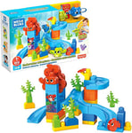 Mega Bloks First Builders Coucou Blocs coffret Aventures sous-marine, jeu de construction, 50 pièces, jouet pour enfant et bébé dès 1 an, GNW64