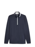 PUMA Golf Lightweight 1/4 Zip Marinblå