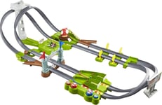 Hot Wheels Mario Kart Circuit Track Set with 1:64 Scales Die Cast Kart replic...