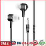 3.5mm Plug Wired Headsets for Mobile Phone PC Laptop Computer MP3 (Black) GB