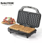 Waffle Maker Non Stick Salter IRON Deep Fill Easy Cooking Stainless Steel 900W